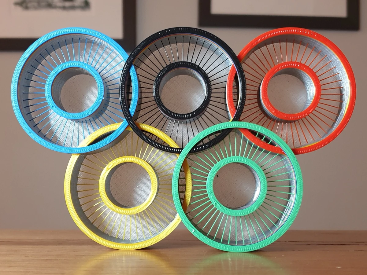 3d打印奥运五环设计 3d打印奥运五环设计
