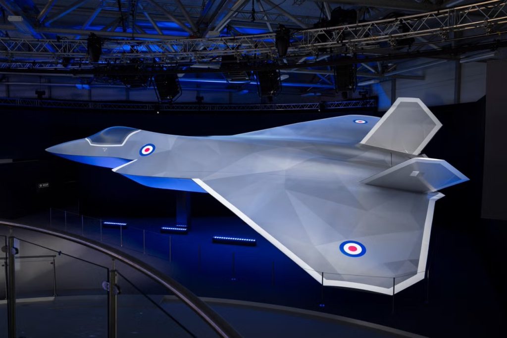 BAE Systems 正在使用 3D 打印来开发新型“暴风雨”战斗机…… 1 范堡罗国际航展上的 bae systems tempest 模型。 照片:bae 系统公司