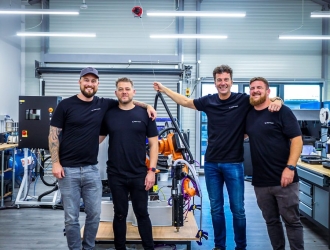 Rapid fusion 团队（左起）：jake hand、oliver coleman、martin wood 和 martin jewell。照片由快速融合提供。