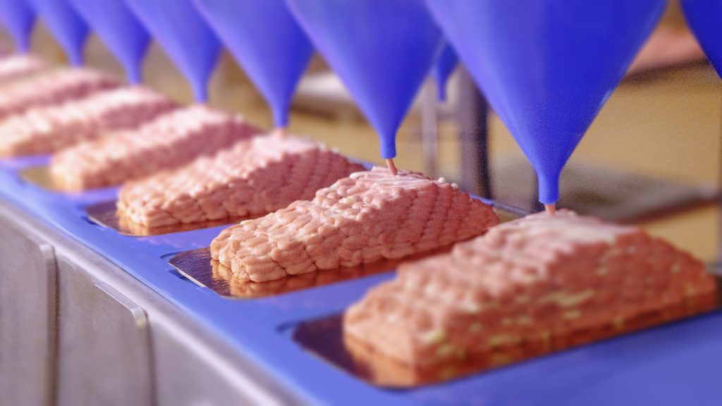 Revo foods 开设全球最大的 3d 食品打印工厂... 3 Revo foods flavor factory 的生产过程,他们的 3d 结构化技术以工业规模生产植物性海鲜。照片来自 revo foods。