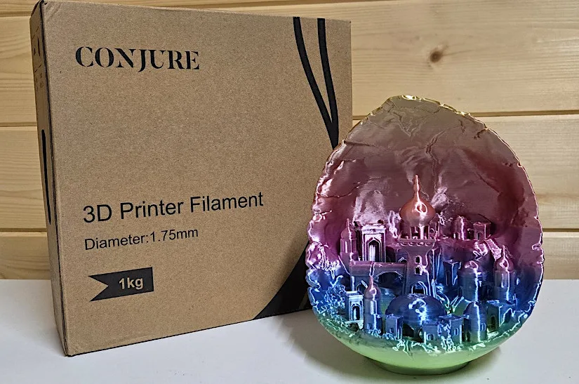 Conjure silk rainbow pla - 盒子和测试打印