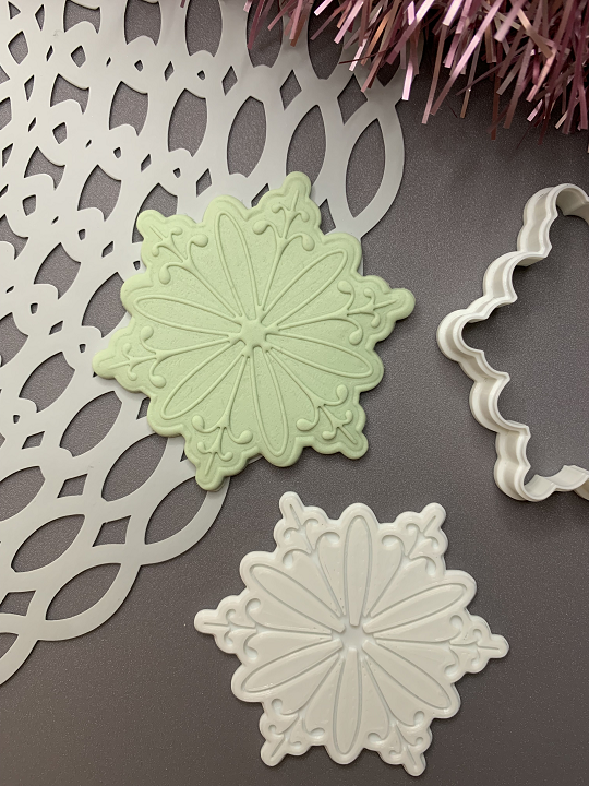 Snowflake cookie stamp 用 3D 打印一个小圣诞节 - 3D打印行业资讯网